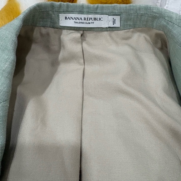 Banana Republic Green linen blazer - NWT - Picture 4 of 7